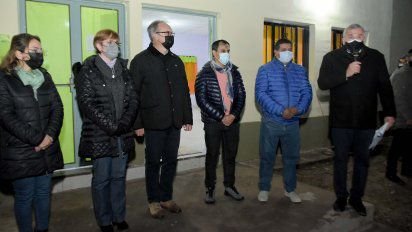 Morales inauguró obras en Barro Negro