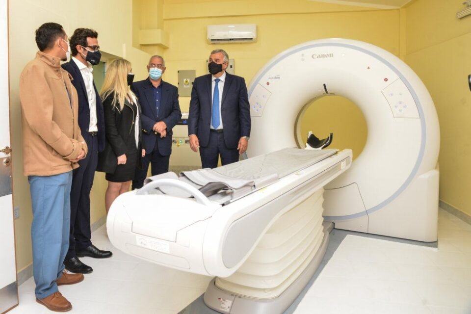 Morales inauguró un tomógrafo e infraestructura sanitaria en el hospital de Perico