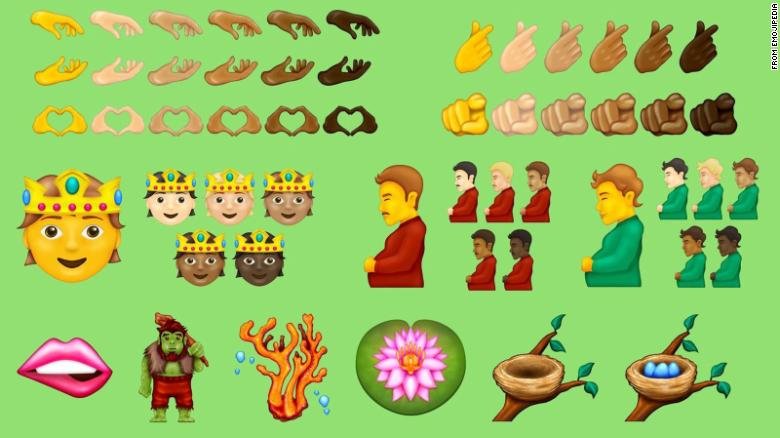 Emoji más inclusivo, incluido uno de un hombre embarazado, puede llegar a los teléfonos inteligentes
