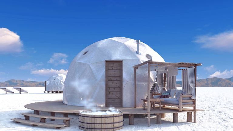 En noviembre se inaugurará un Glamping en Las Salinas Grandes