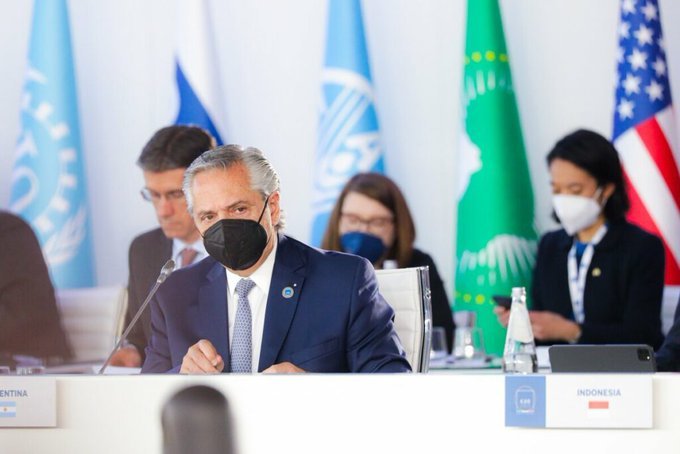 Ante el G20, el Presidente remarcó la importancia de «canjear deuda externa por acción climática»