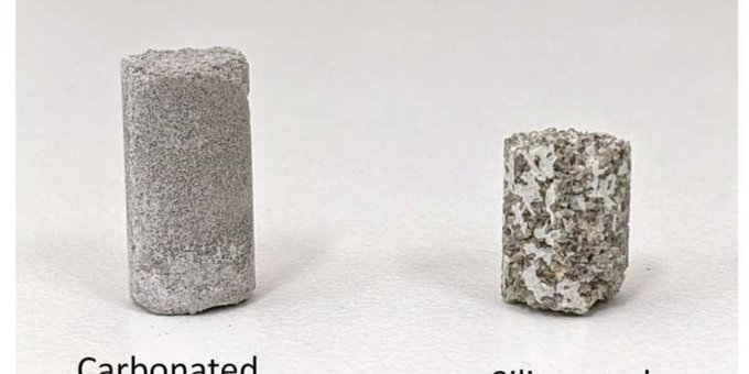 Hormigón reciclado y CO2 del aire, nuevo material de construcción