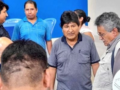 Evo Morales tuvo un accidente en su helicóptero