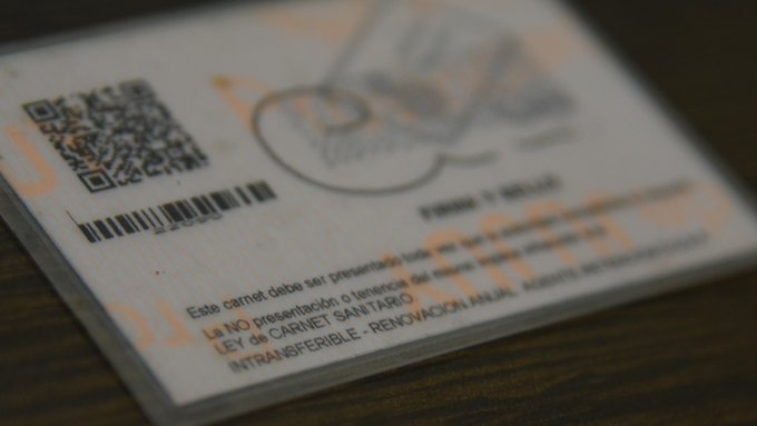 A partir del próximo año el Carnet Sanitario tendrá un nuevo arancel de 850 pesos