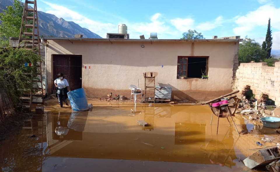 El intenso temporal provocó graves destrozos en el Interior