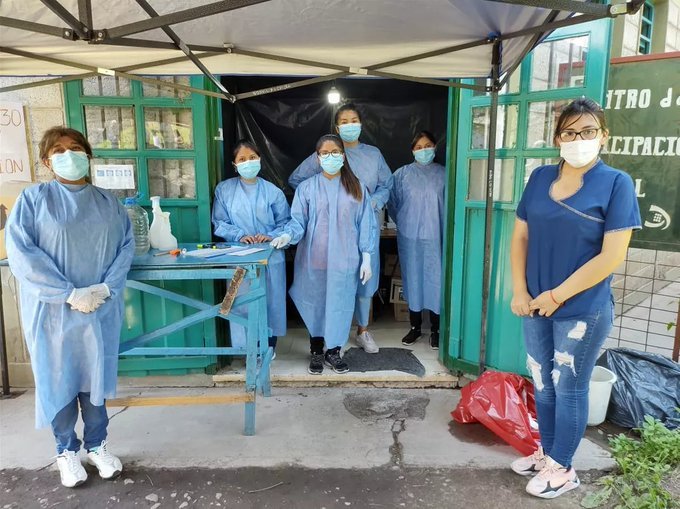 Vacunación y testeo de Covid en capital