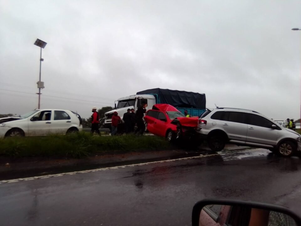 Choque múltiple en Ruta 66