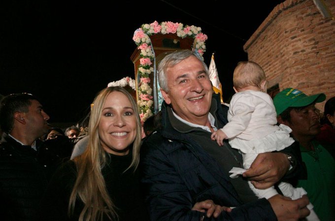 Morales visitó Punta Corral y participó de las honras a la Virgen