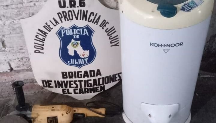 La Policía recupero elementos robados.