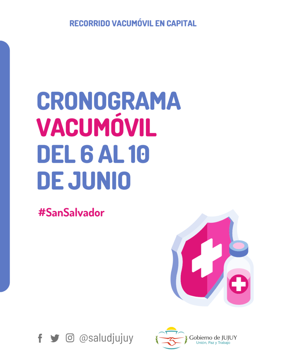 VacuMóvil: cronograma de recorrido esta semana