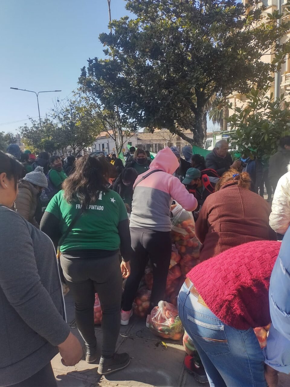 Verdurazo en Plaza Belgrano