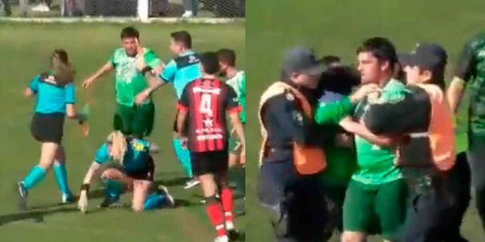 Suspendieron de por vida al jugador que le pegó a una árbitra