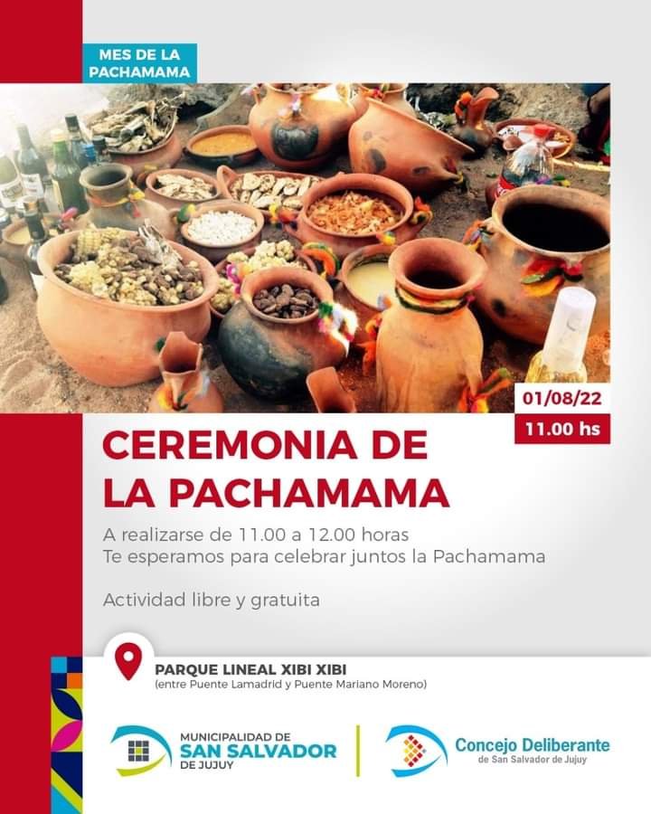 Este lunes celebrarán la Pachamama en el Parque Xibi  Xibi