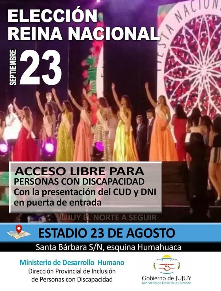 Podrán ingresar gratis a la Elección personas con discapacidad