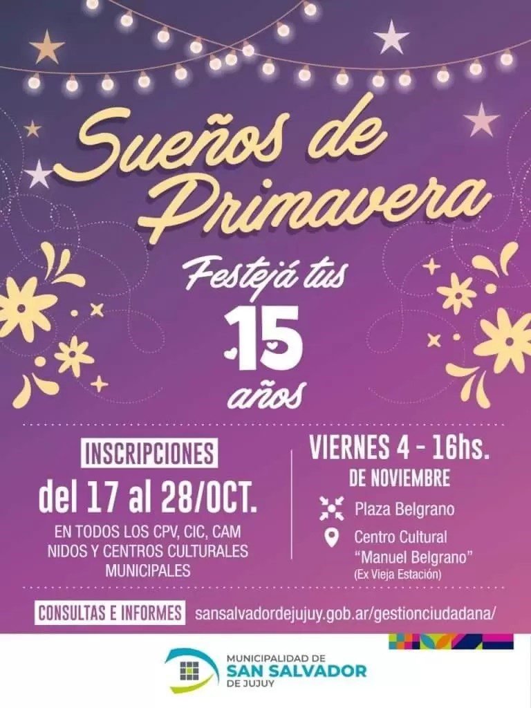 Fiesta de 15 años comunitaria en San Salvador de Jujuy