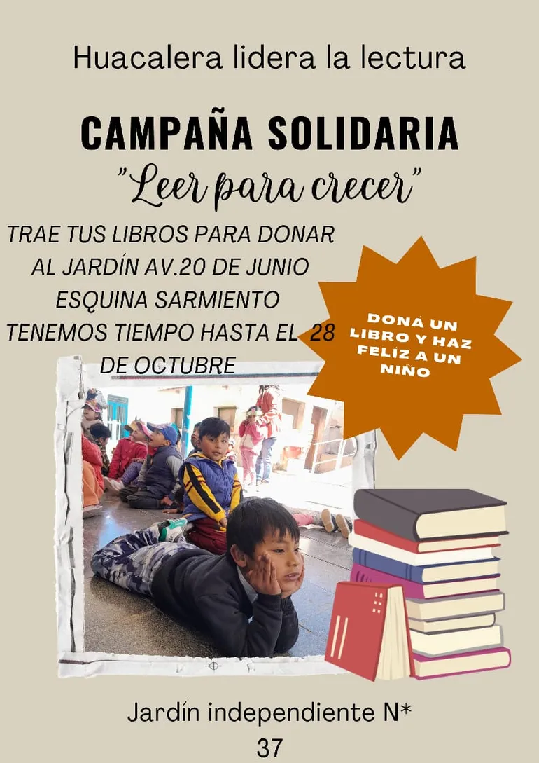 “Doná un libro y haz feliz a un niño”