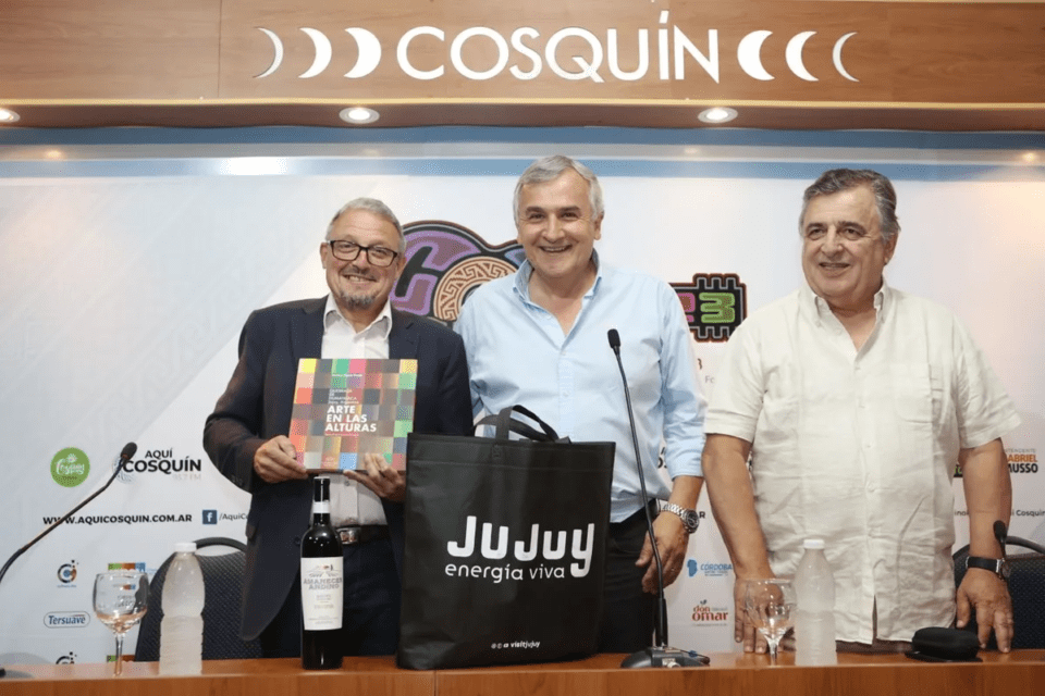 Cosquín: El Gobernador acompañó a la Delegación de Artistas de la Provincia.