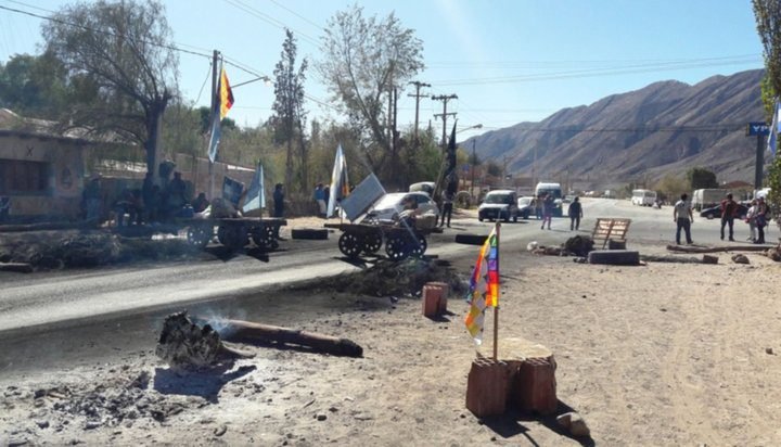 Estado de Cortes de Ruta en Jujuy