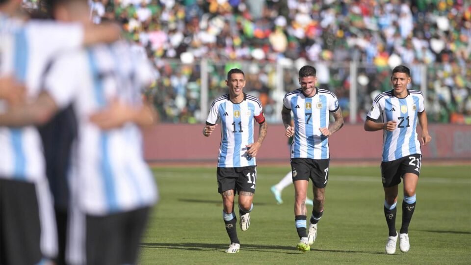 Argentina le ganó 3 a 0 a Bolivia en La Paz