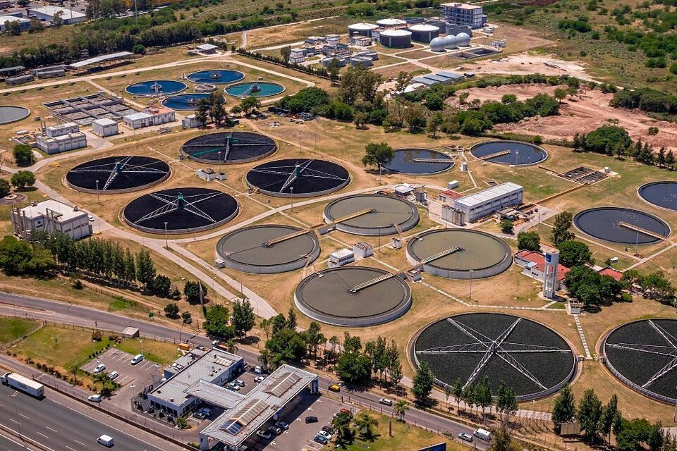 Primera Planta de tratamiento de aguas cloacales en Argentina