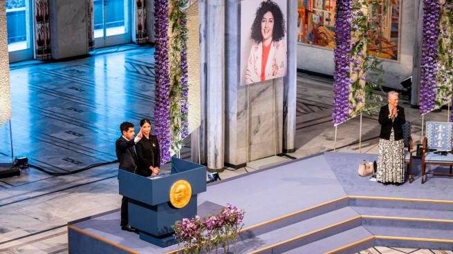 Mohammadi recibió el Nobel de la Paz
