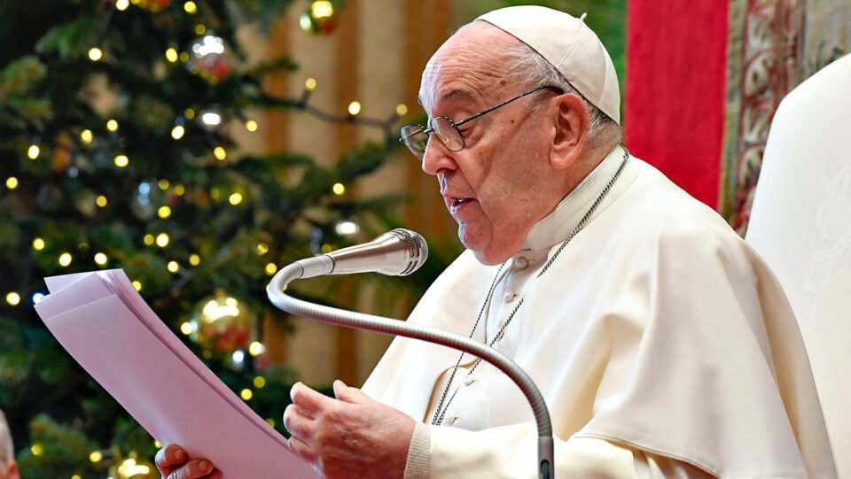 El Papa Francisco pidió por el fin de la Guerra en su mensaje navideño