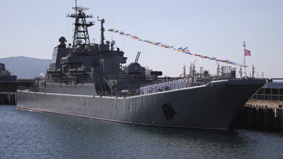 Drones ucranianos atacan un barco de Rusia