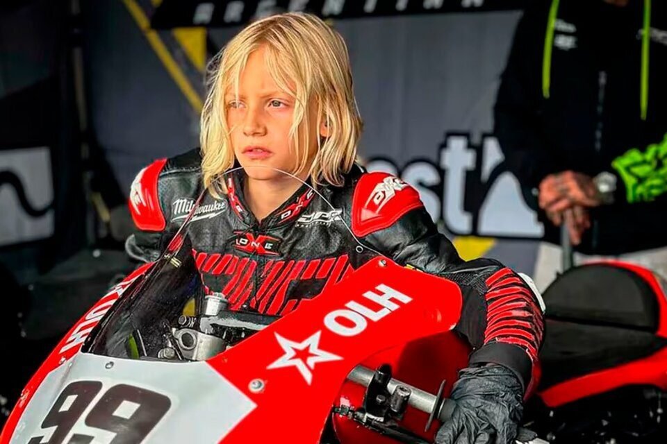 Murió el motociclista argentino de 9 años 