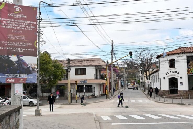 Inauguraron la obra de pavimentación sobre Av. Yrigoyen 