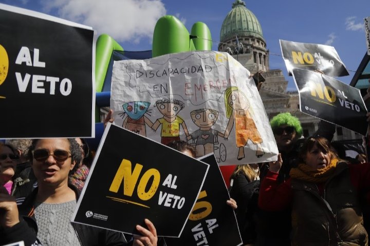 El Senado rechazó el veto de la Ley de Discapacidad