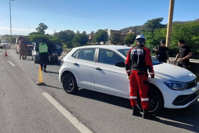 Registraron tres choques en cadena en la RN 9 