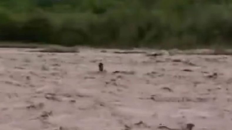 Rescataron a un hombre que quedó atrapado en el Río Grande 