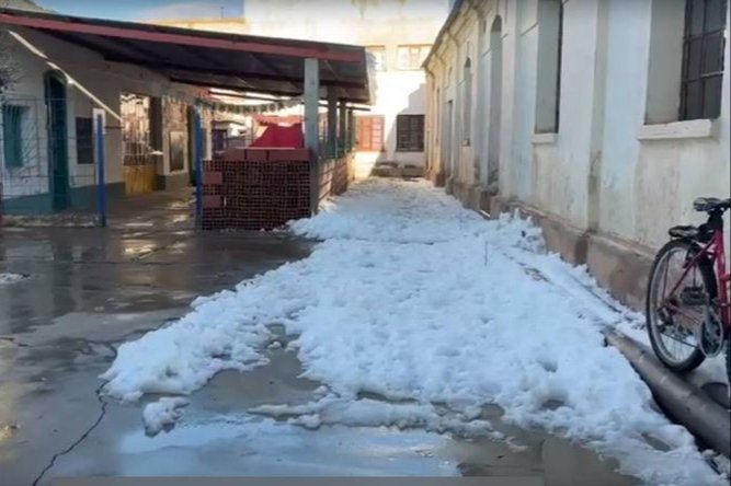 Por el temporal, suspendieron las clases en Abra Pampa