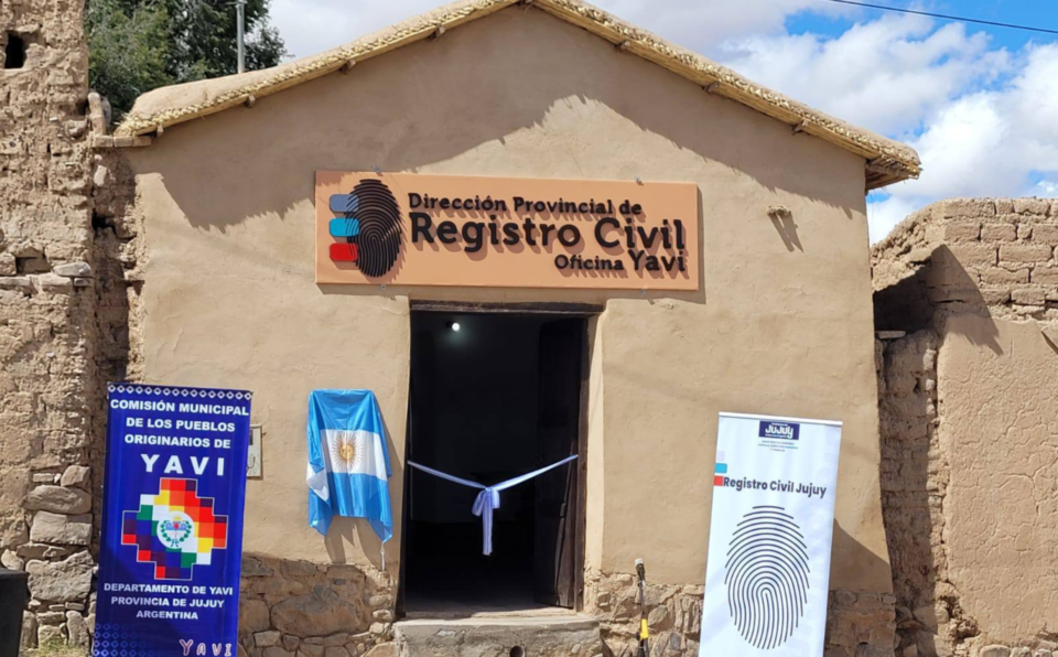 Inauguraron una nueva oficina del Registro Civil en Yavi 