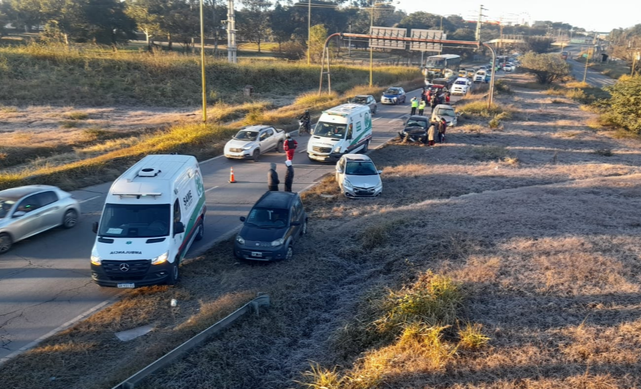 Choque en cadena sobre Ruta Nacional N° 9 